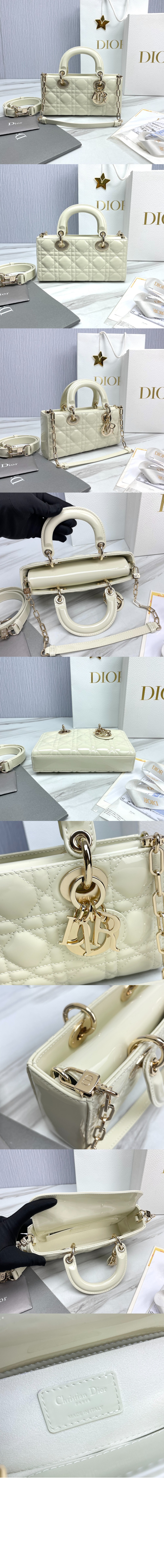 디올 레이디 디조이백 램스킨 스몰 M0613