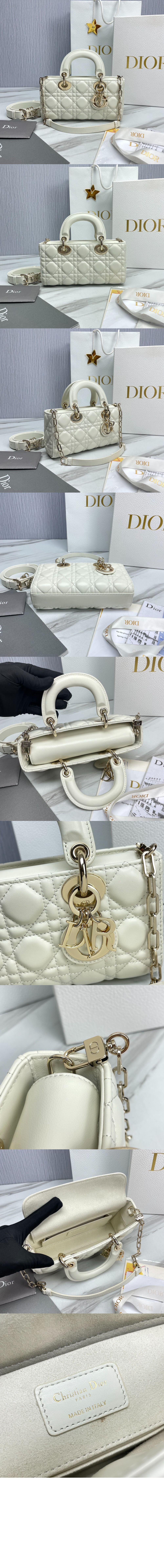 디올 레이디 디조이백 램스킨 스몰 M0613