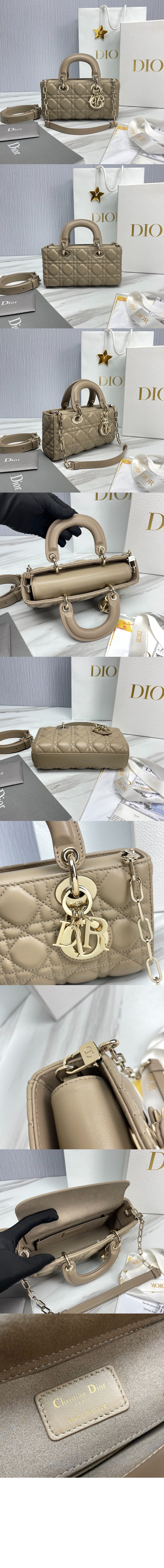 디올 레이디 디조이백 램스킨 스몰 M0613