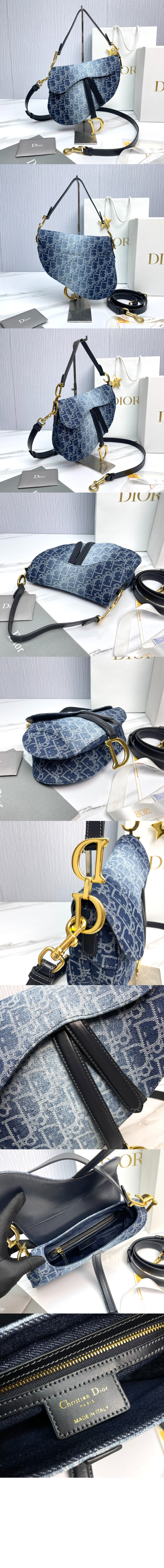 디올 스트랩 새들백 미듐 M0455