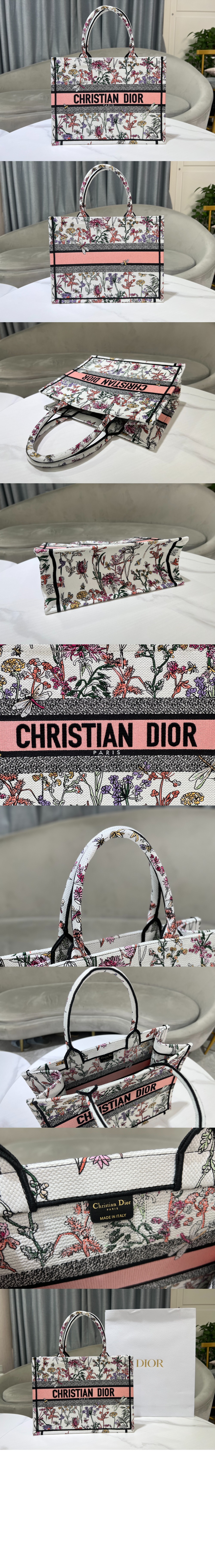 디올 북 토트백 미듐 M1296