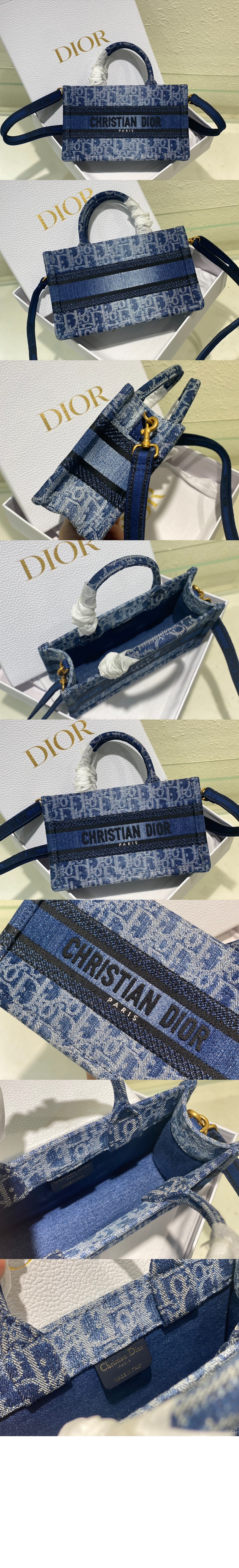 디올 북 토트 미니 숄더백 S5573