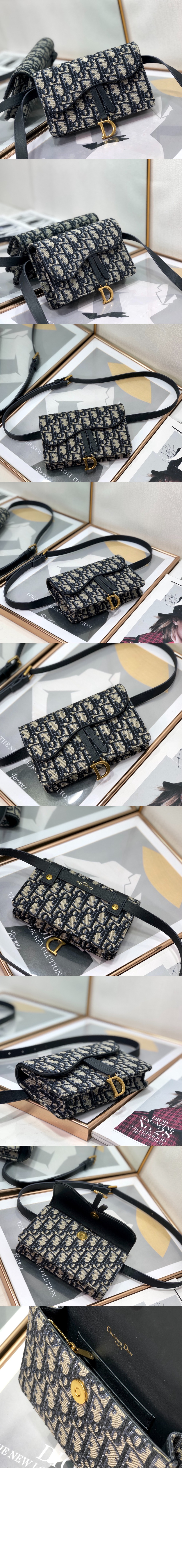 디올 새들 벨트백 S5619