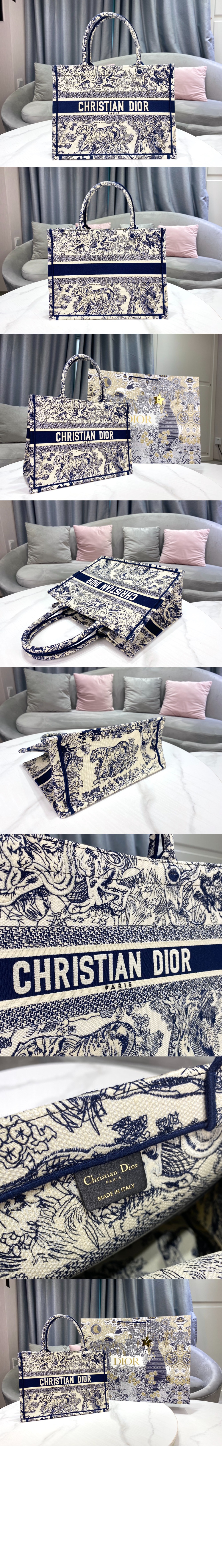 디올 북 토트백 미듐 M1296