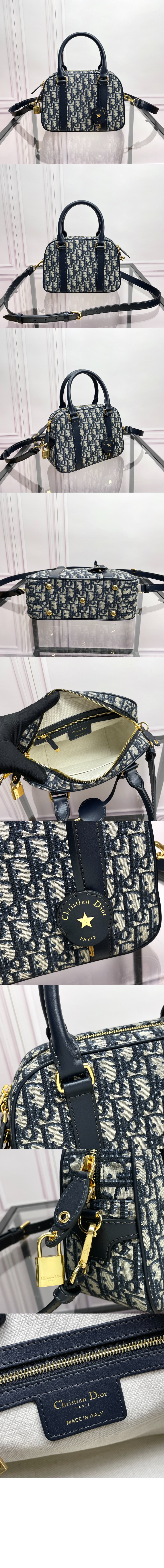 디올 D-Vibe 미디엄 볼링백 M1340