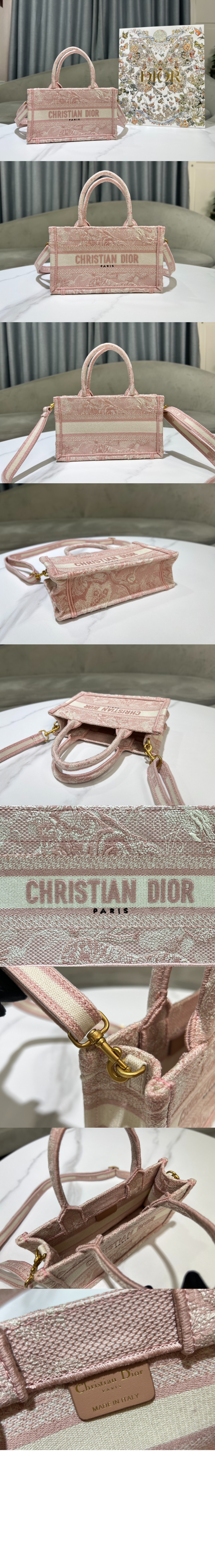 디올 북 토트 미니 숄더백 S5573