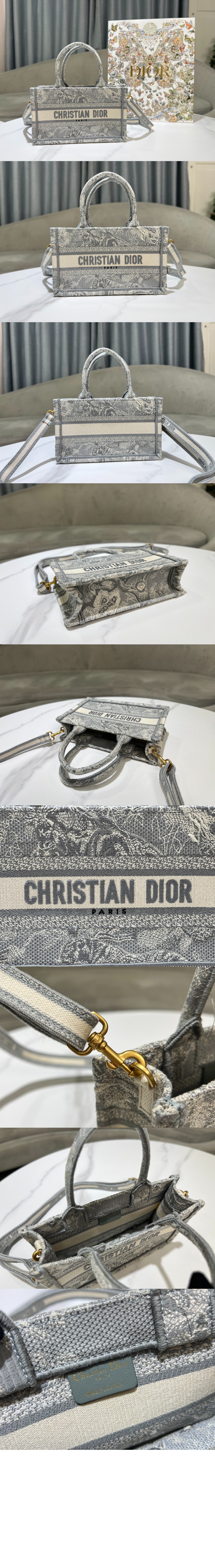 디올 북 토트 미니 숄더백 S5573