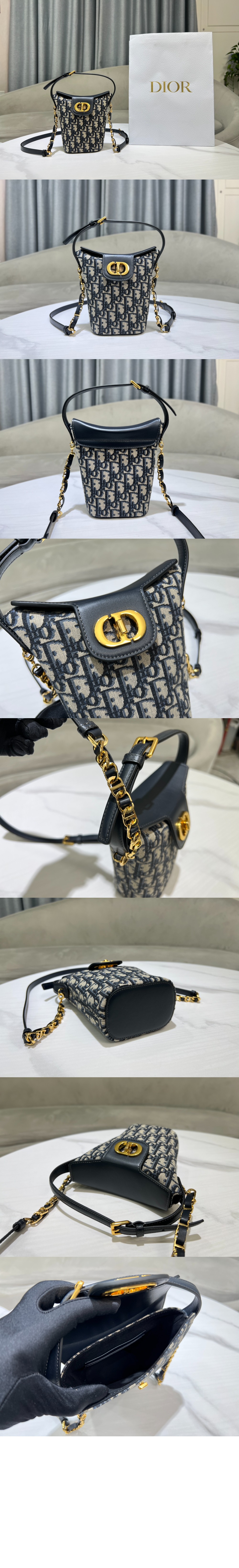디올 30 Montaigne Amber 미니 버킷 백 S2319