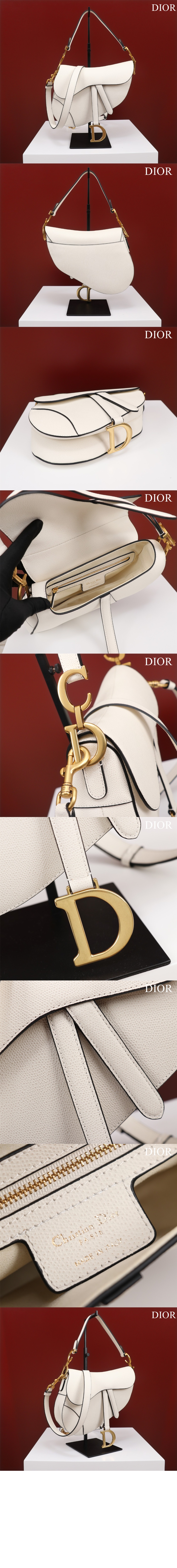 디올 스트랩 새들백 그레인드 미듐 M0455