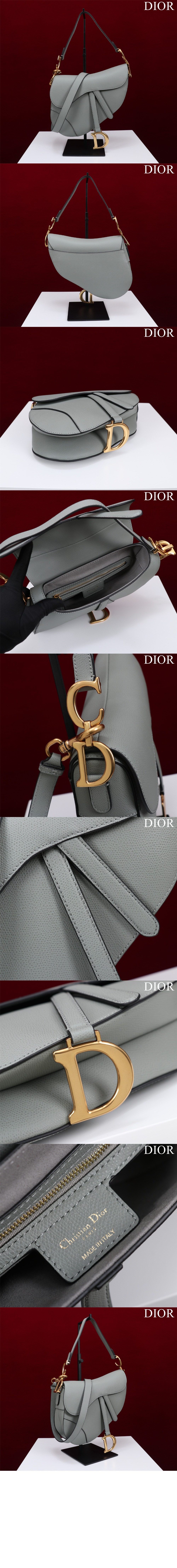 디올 스트랩 새들백 그레인드 미듐 M0455