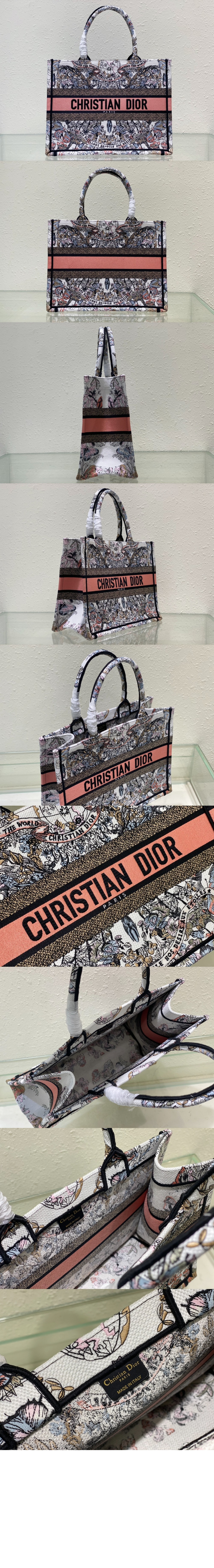 디올 북 토트백 미듐 M1296