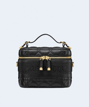 디올 레이디 트래블 베니티 케이스 블랙