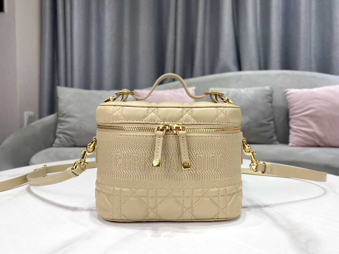 디올 레이디 트래블 베니티 케이스 베이지