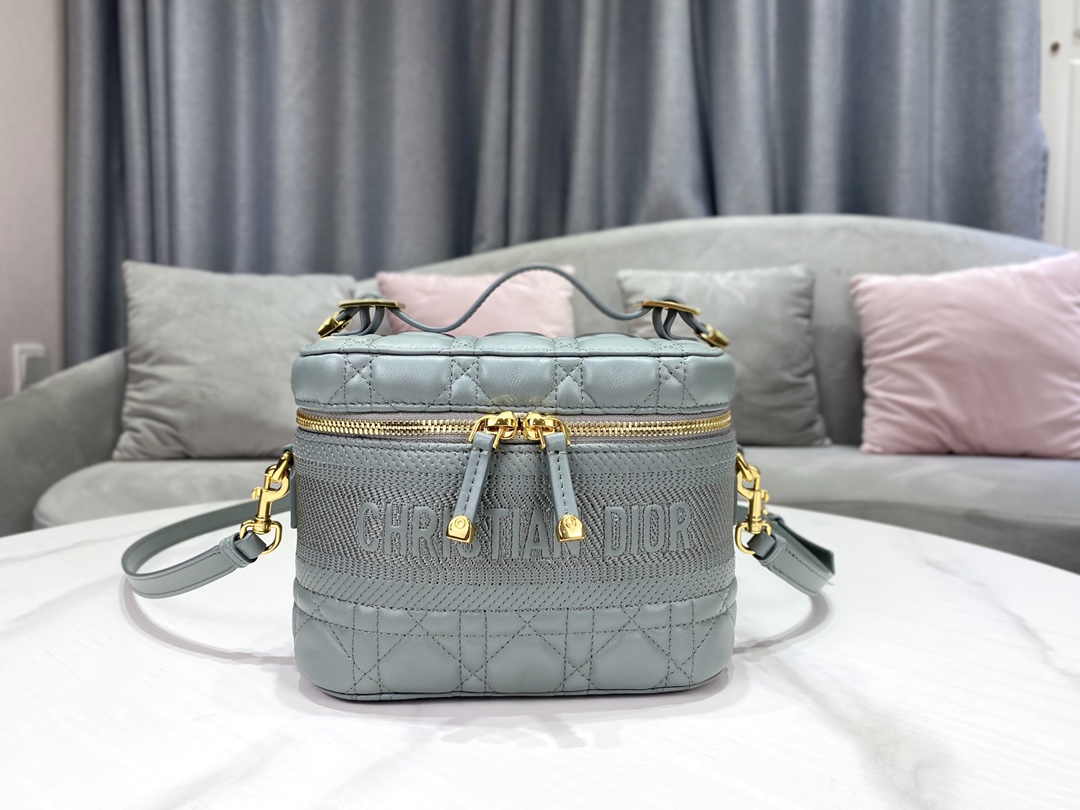 디올 레이디 트래블 베니티 케이스 그레이