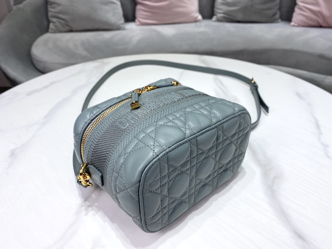 디올 레이디 트래블 베니티 케이스 그레이