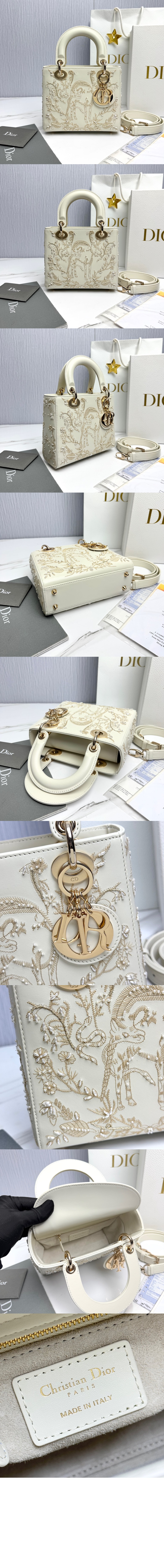 디올 레이디백 램스킨 스몰 M0531