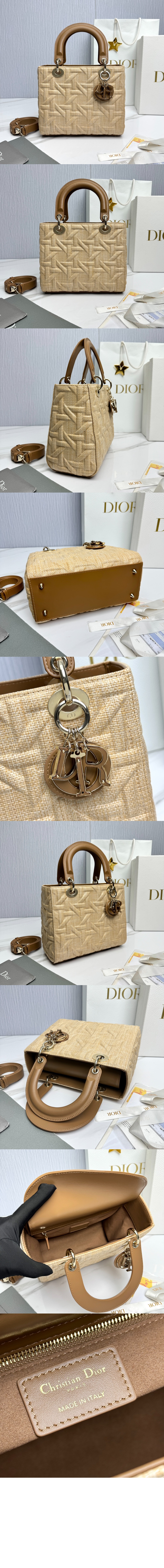 디올 레이디백 디라이트 미듐 M0565