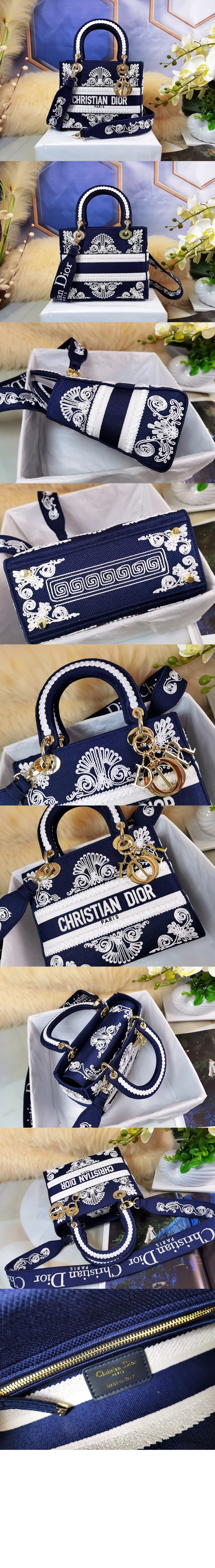 디올 레이디백 디라이트 미듐 M0565