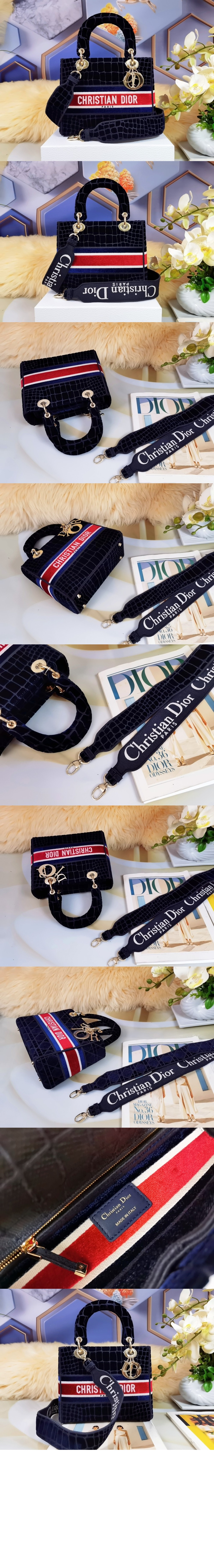 디올 레이디백 디라이트 미듐 M0565