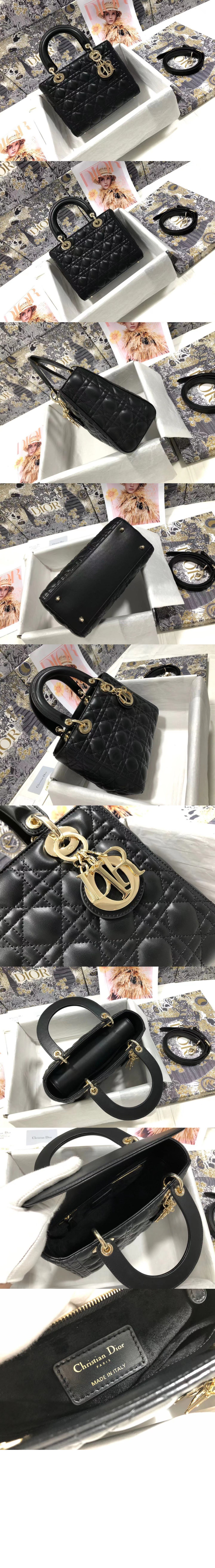 디올 레이디백 디라이트 미듐 M0565