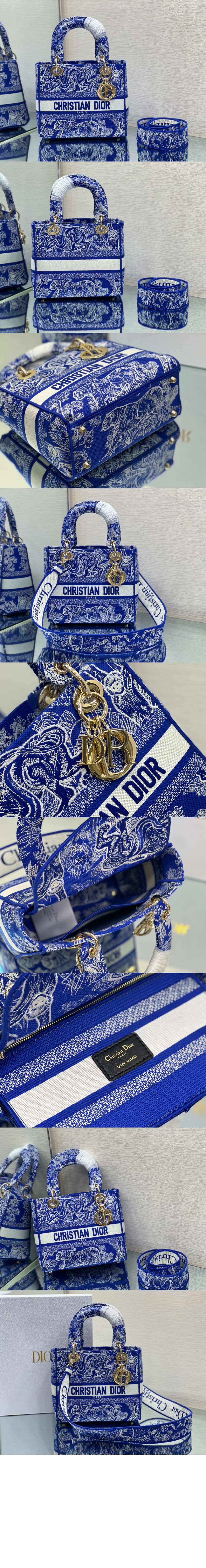 디올 레이디백 디라이트 미듐 M0565