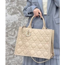 디올 북 토트 레더 스트랩 미디움