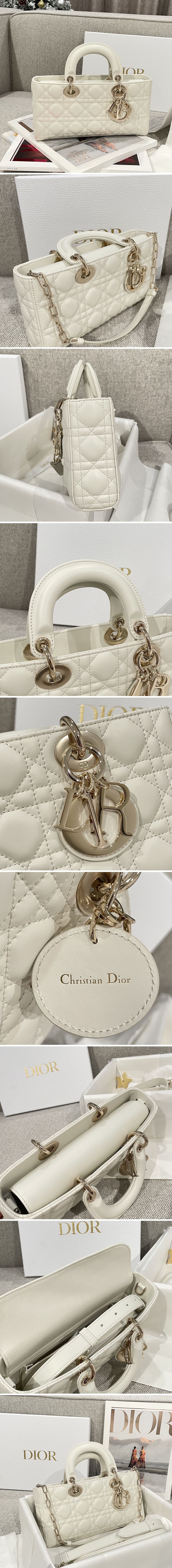 디올 레이디 디조이 미디움 백