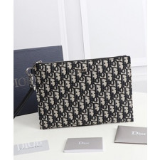 디올 오블리크 자카드 클러치