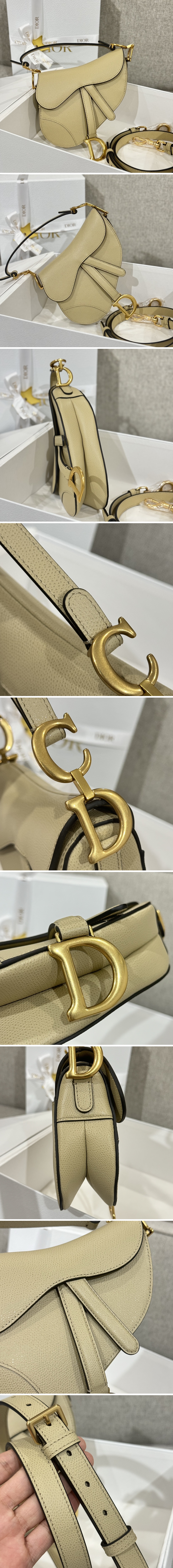 디올 레더 새들 백 19