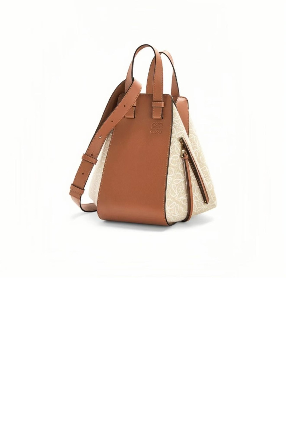 로에베 아나그램 자카드 스몰 해먹백