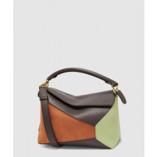 로에베 스웨이드 스몰 퍼즐 토트백