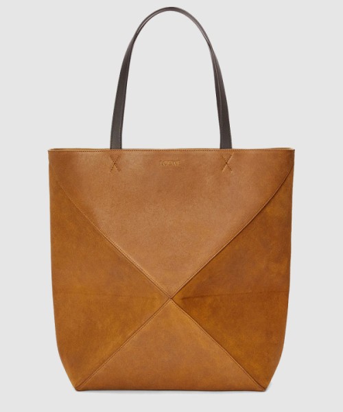 로에베 스웨이드 퍼즐 폴드 토트백