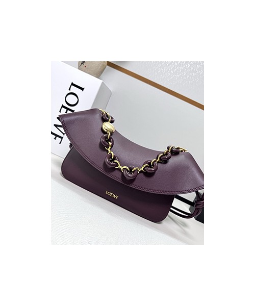 로에베 OLA 올라 미디엄 레더 숄더 AP22P22