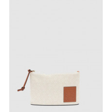 로에베 오블롱 파우치 - 애너그램 자카드 & 카프스킨