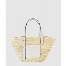 로에베 바스켓 백 - 라피아 & 카프스킨