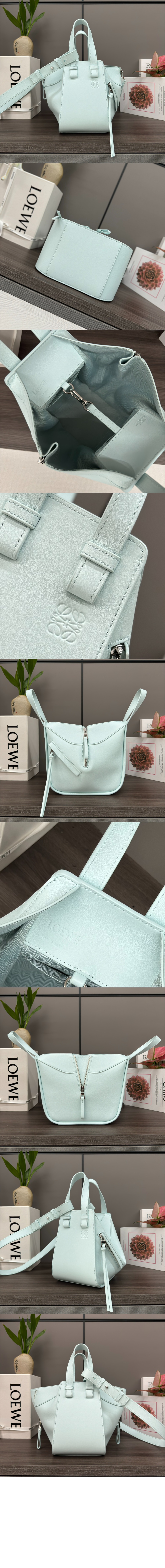 로에베 클래식 카프스킨 소재의 해먹 컴팩트 백