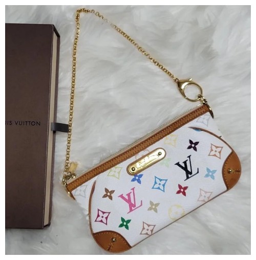 루이비통 멀티 컬러 밀라 포쉐트 포체 체인 파우치 사이즈 : 20 X 10.5 cm