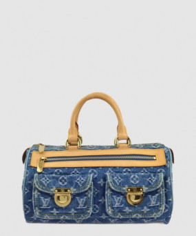 캔버스 자카드 데님백 M95019