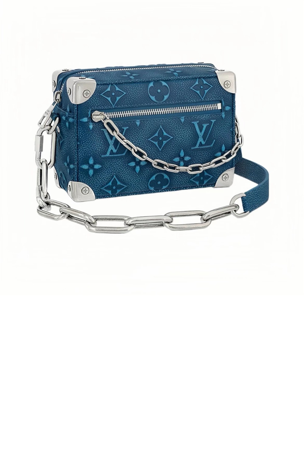 미니 데님 소프트 트렁크 크로스백 M21368