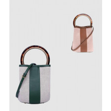 마르니 파니에 캔버스 토트백