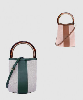 마르니 파니에 캔버스 토트백