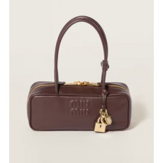 미우미우 가죽 보 백 높이 11.5cm 폭 28cm 길이 8cm