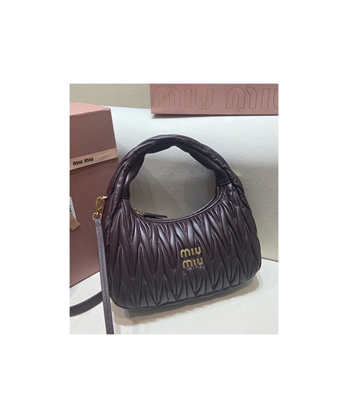 미우미우 완더 마테라쎄 나파 호보백 5BC153