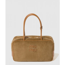 미우미우 코듀로이 탑 핸들 보백 5BB163