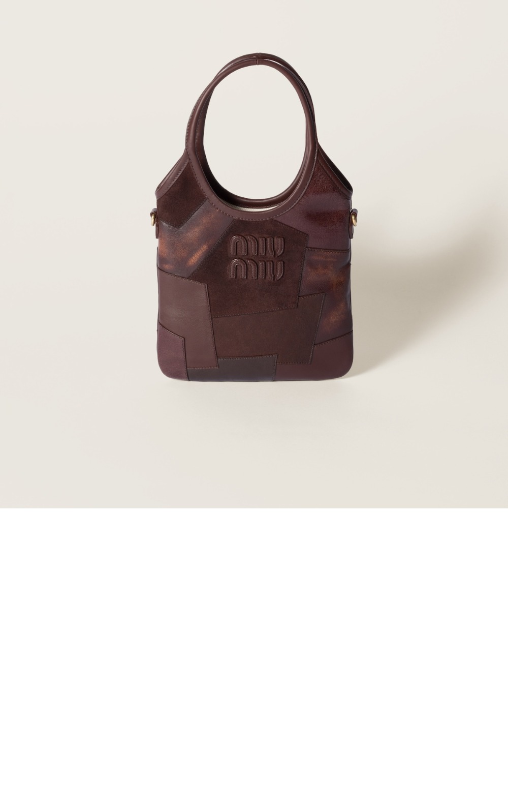 미우미우 아이비 가죽 핸드백 5BA281