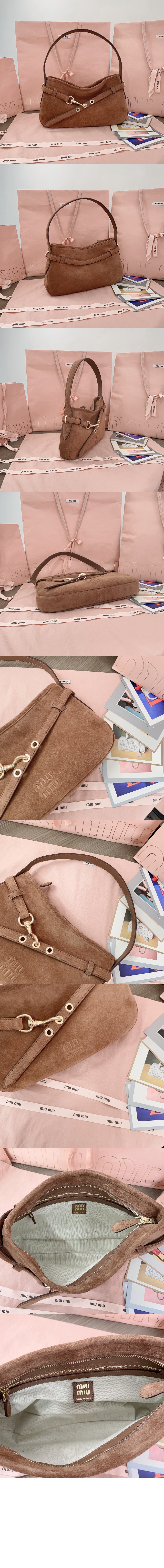 미우미우 스웨이드 아방뛰르백 5BC182