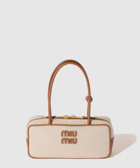 미우미우 캔버스 및 가죽 보백 5BB173