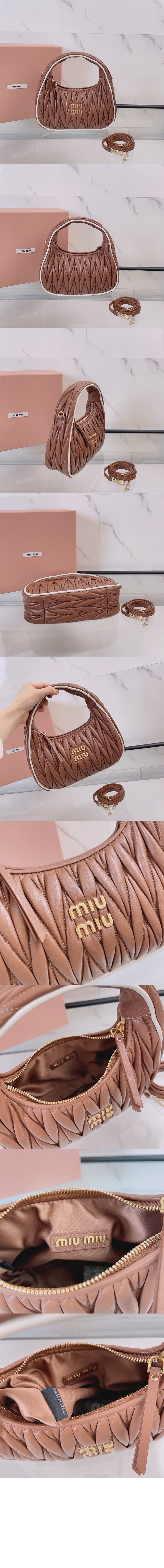 미우미우 완더 마테라쎄 나파 가죽백 5BC125