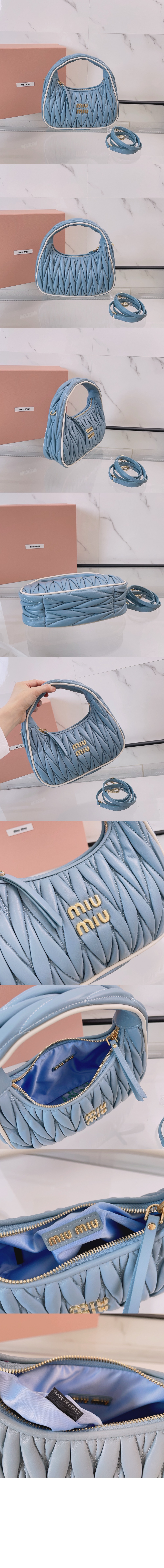 미우미우 완더 마테라쎄 나파 가죽백 5BC125