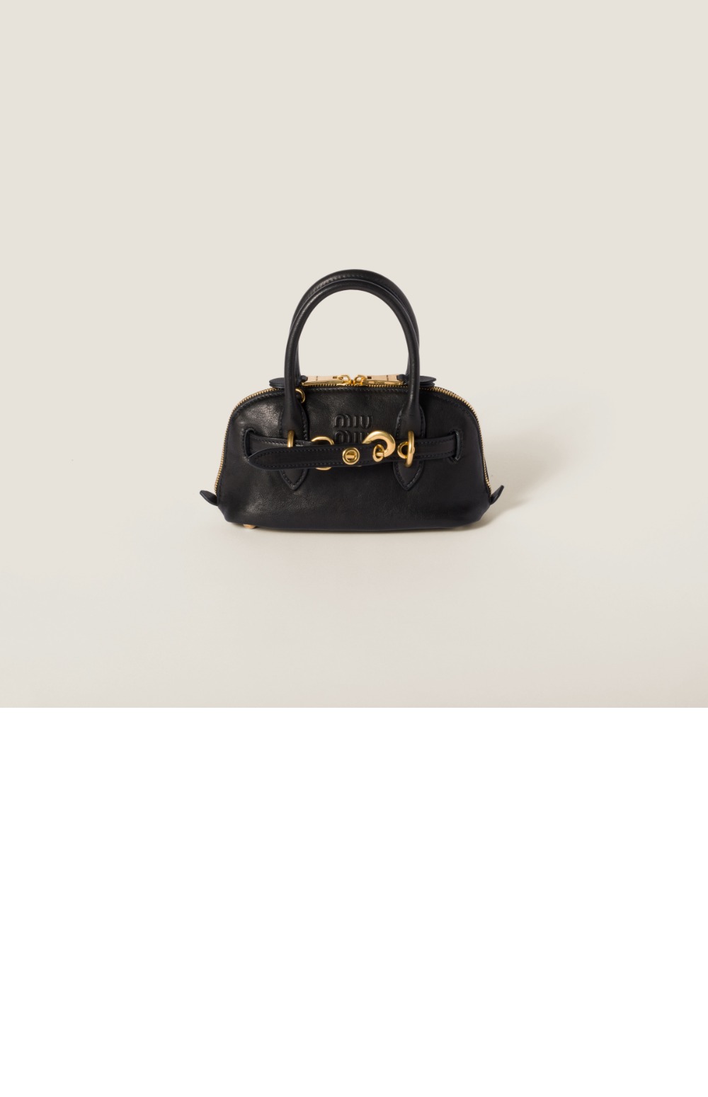 미우미우 아방뛰르 미니 나파 가죽백 5BP090